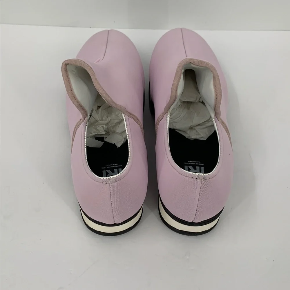 IRI NYC Wes Neoprene slip-on sneaker shoe pink white heel comic new 40.5 10